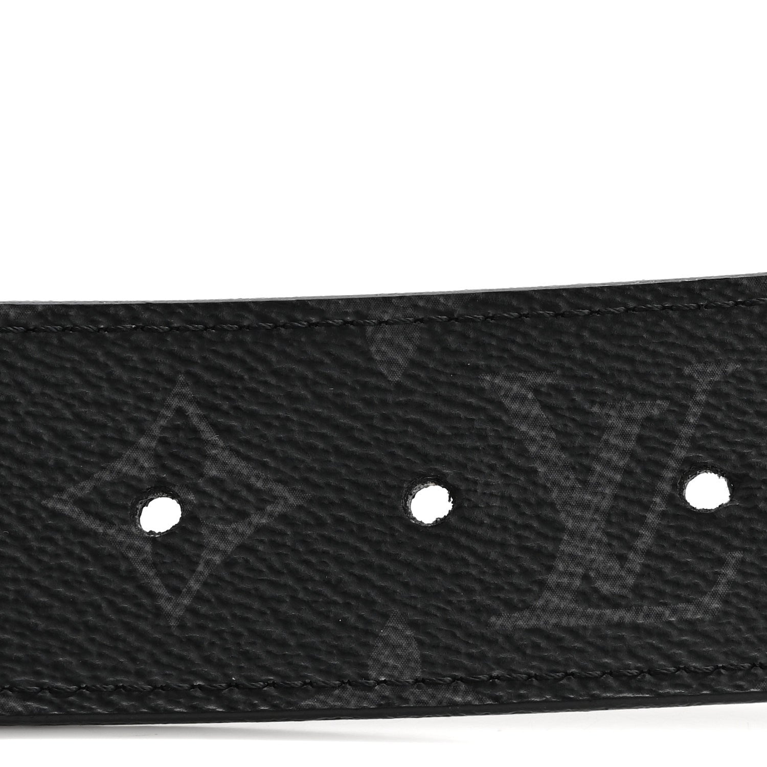 Louis Vuitton Monogram Eclipse Taigarama 40mm LV Initiales Reversible Belt 90 36 Black 3 of 6