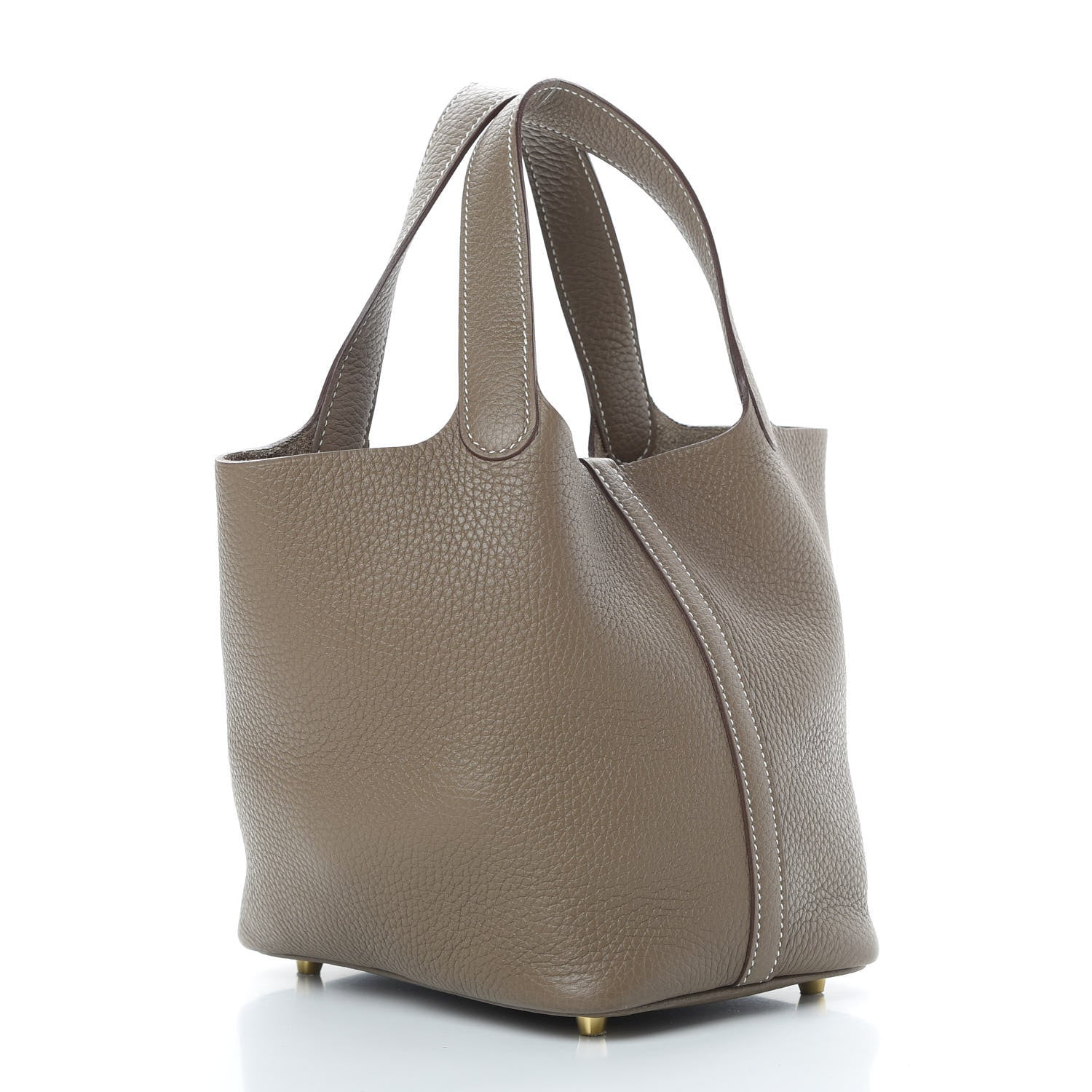 Hermes Taurillon Clemence Picotin Lock 18 PM Etoupe 3 of 10