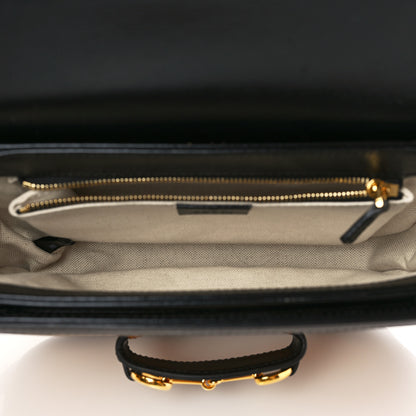 Gucci Azalea Calfskin Tri-Color Horsebit 1955 Shoulder Bag Mystic White Sun Oil Black 5 of 10