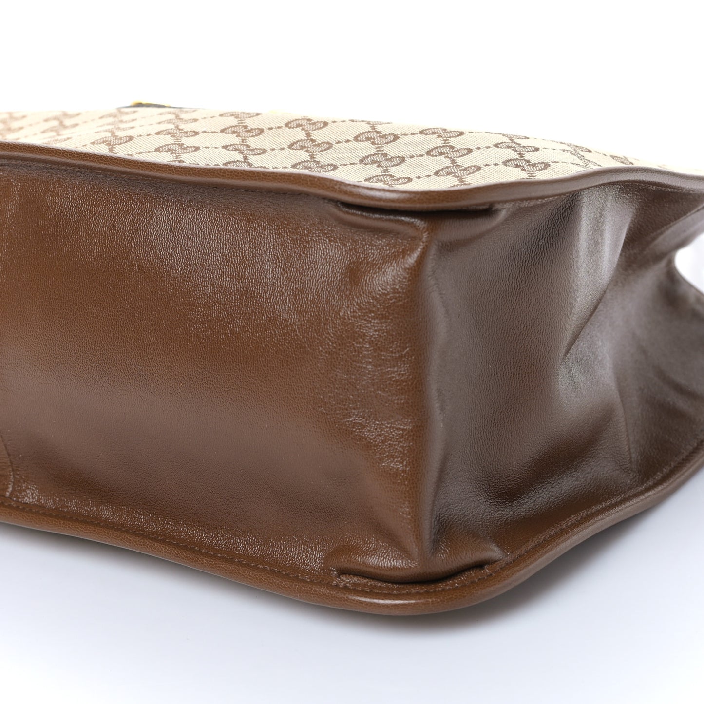 Monogram Horsebit 1955 Tote Bag Beige Brown Sugar