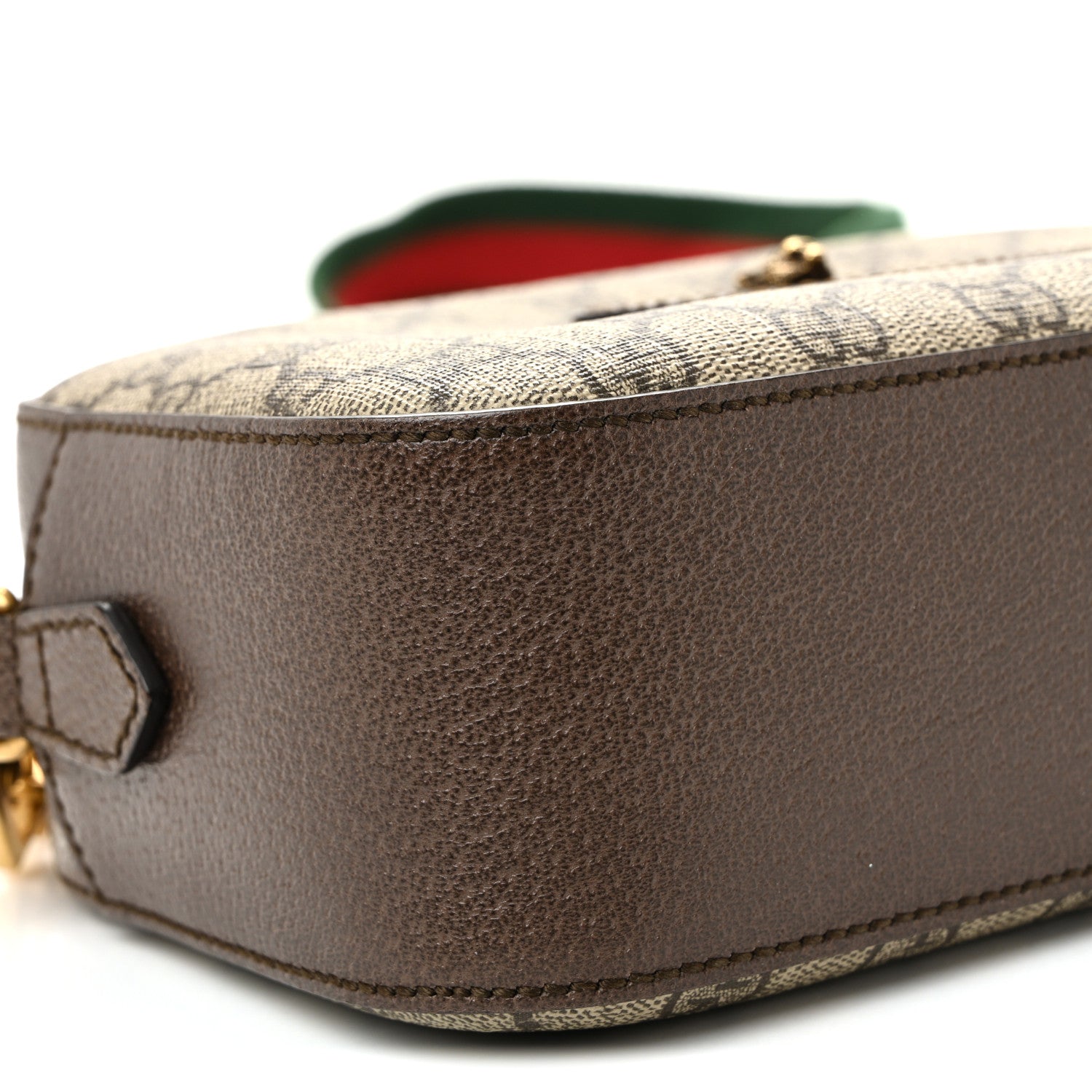 Gucci GG Supreme Monogram Web Neo Vintage Shoulder Bag Beige New Acero Crop 9 of 10