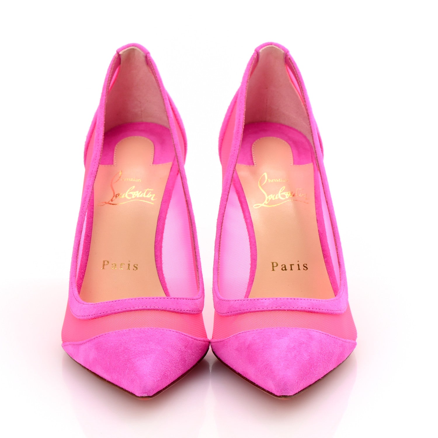 Christian Louboutin Veau Velours Rete Galativi 85 Pumps 37 Diva 3 of 8