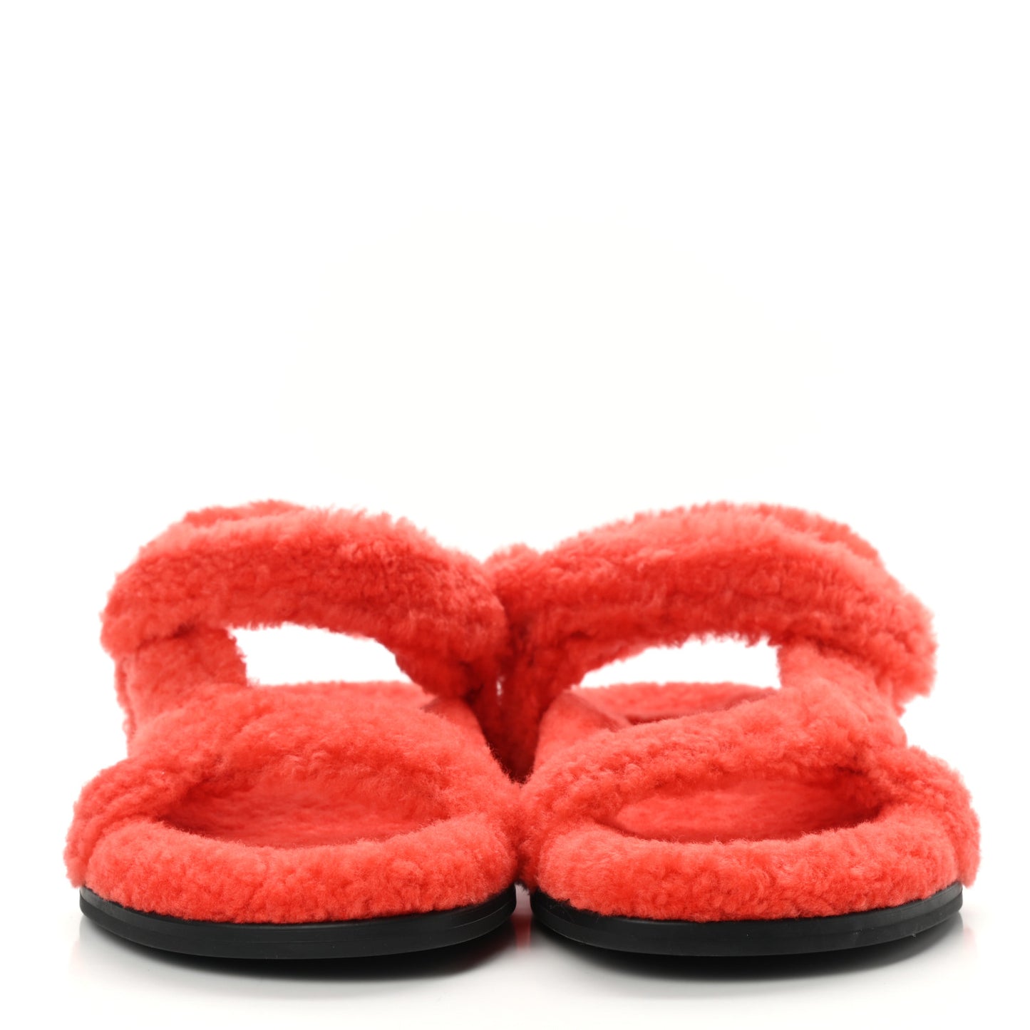 Shearling FF Fendi Feel Sandals 41 Georgia Georgia Scuro