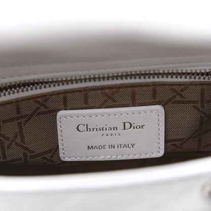 Christian Dior Lambskin Cannage Mini Lady Dior White 9 of 13