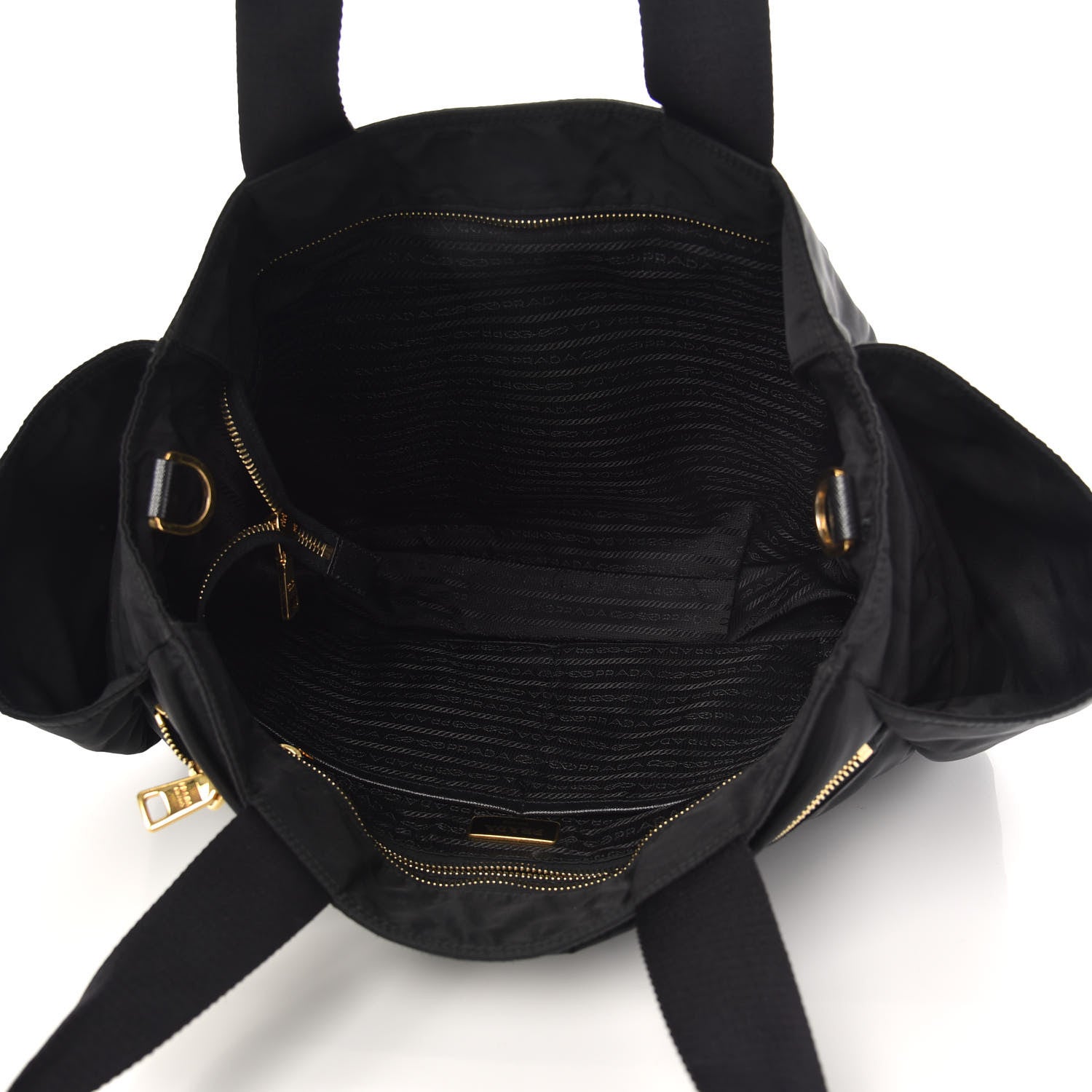 Prada Tessuto Nylon Diaper Bag Black 6 of 11