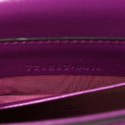 Gucci Azalea Calfskin Web Monochrome Horsebit 1955 Wallet On Strap Purple 7 of 10