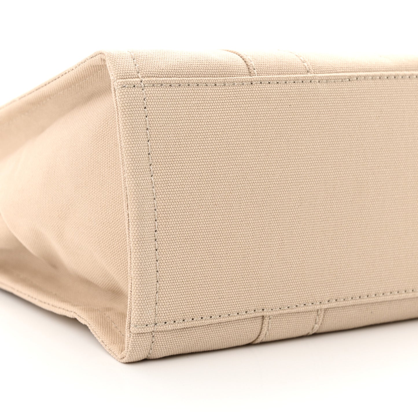 Cotton Canvas Medium The Traveler Tote Bag Beige