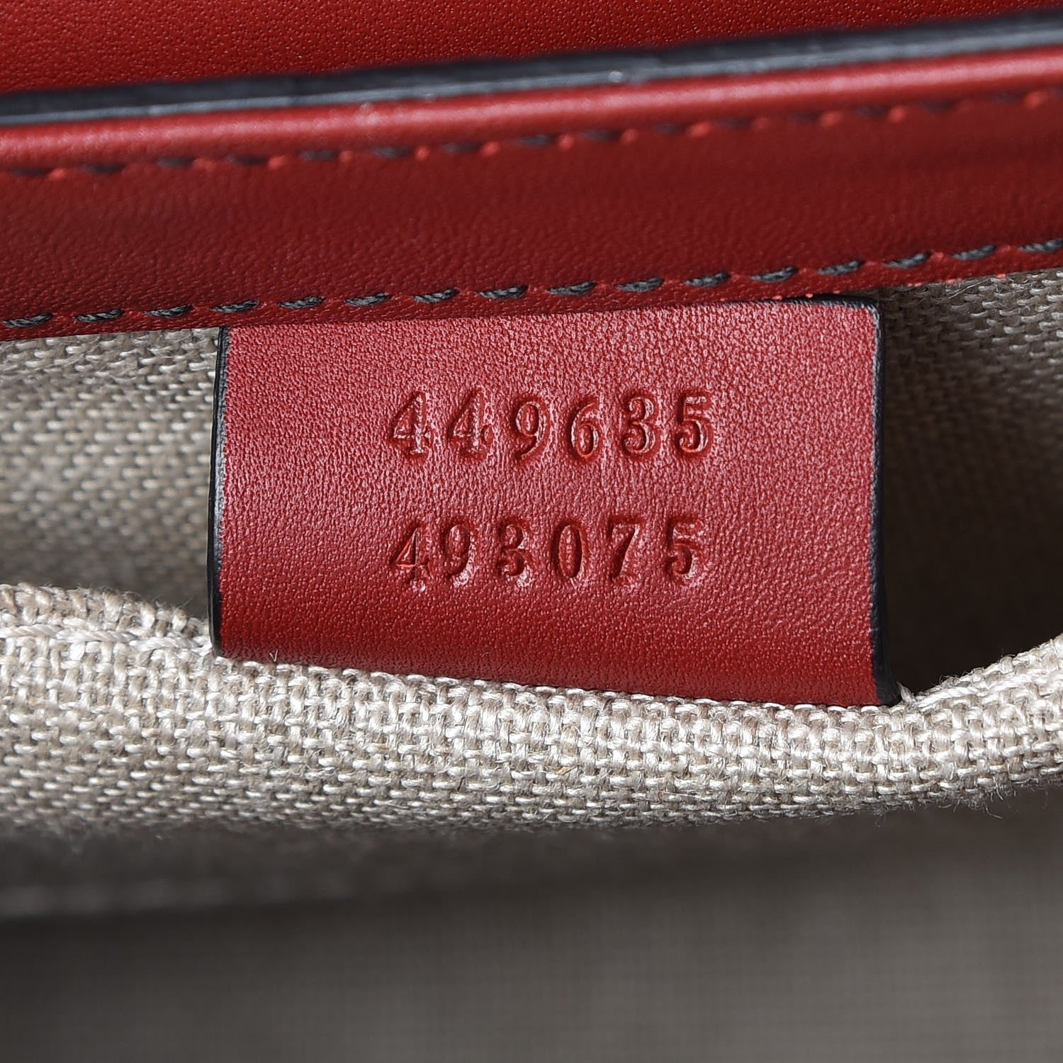 Gucci Microguccissima Medium Emily Chain Shoulder Bag Red 7 of 7