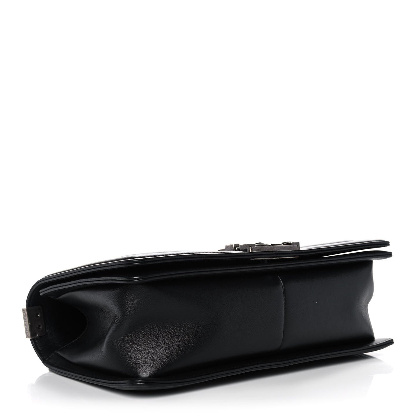 Calfskin Quilted Medium Boy Flap Black