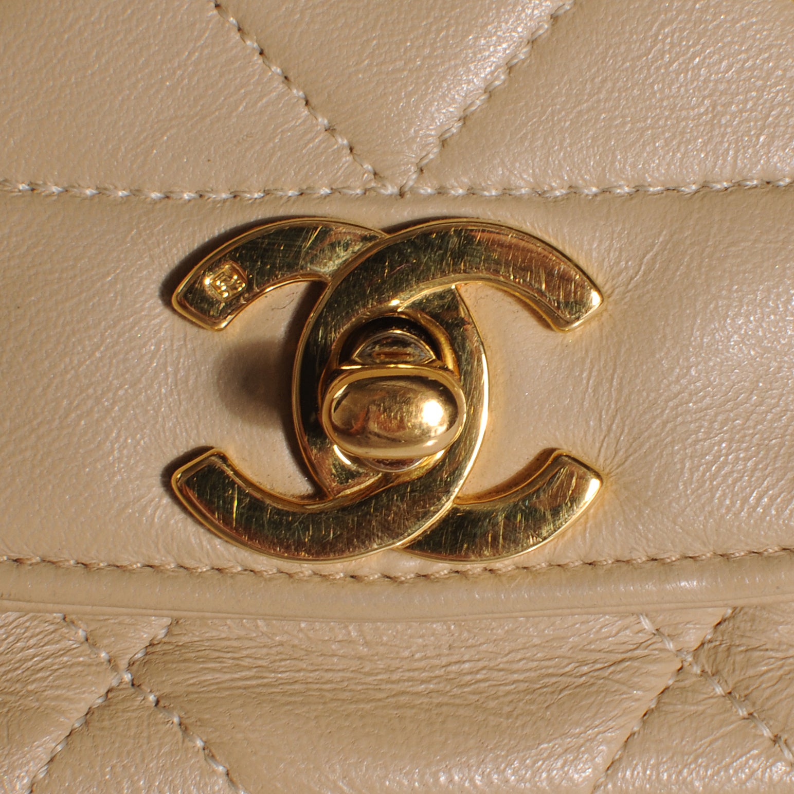 Chanel Lambskin Medium Single Flap Beige 5 of 10