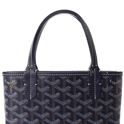 Goyard Goyardine Poitiers Tote Navy 11 of 11