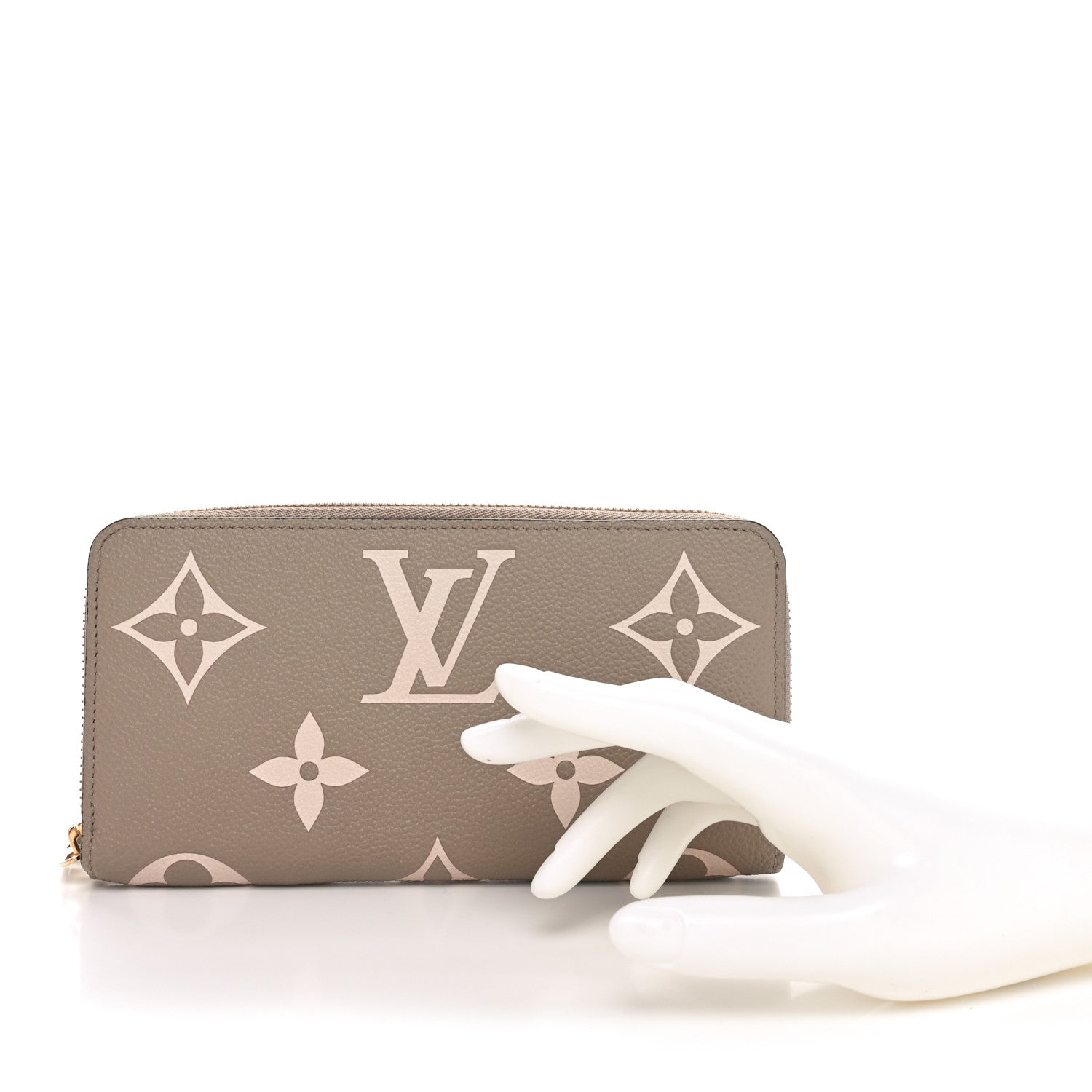 Louis Vuitton Empreinte Monogram Giant Zippy Wallet Tourterelle Creme 2 of 11