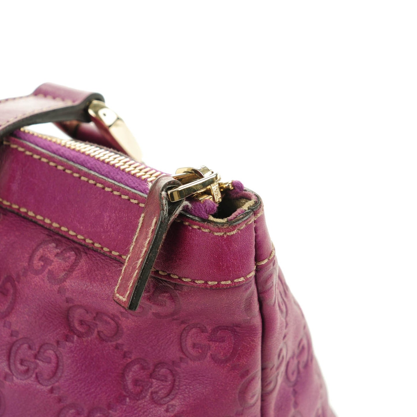 Guccissima Medium Abbey Tote Purple