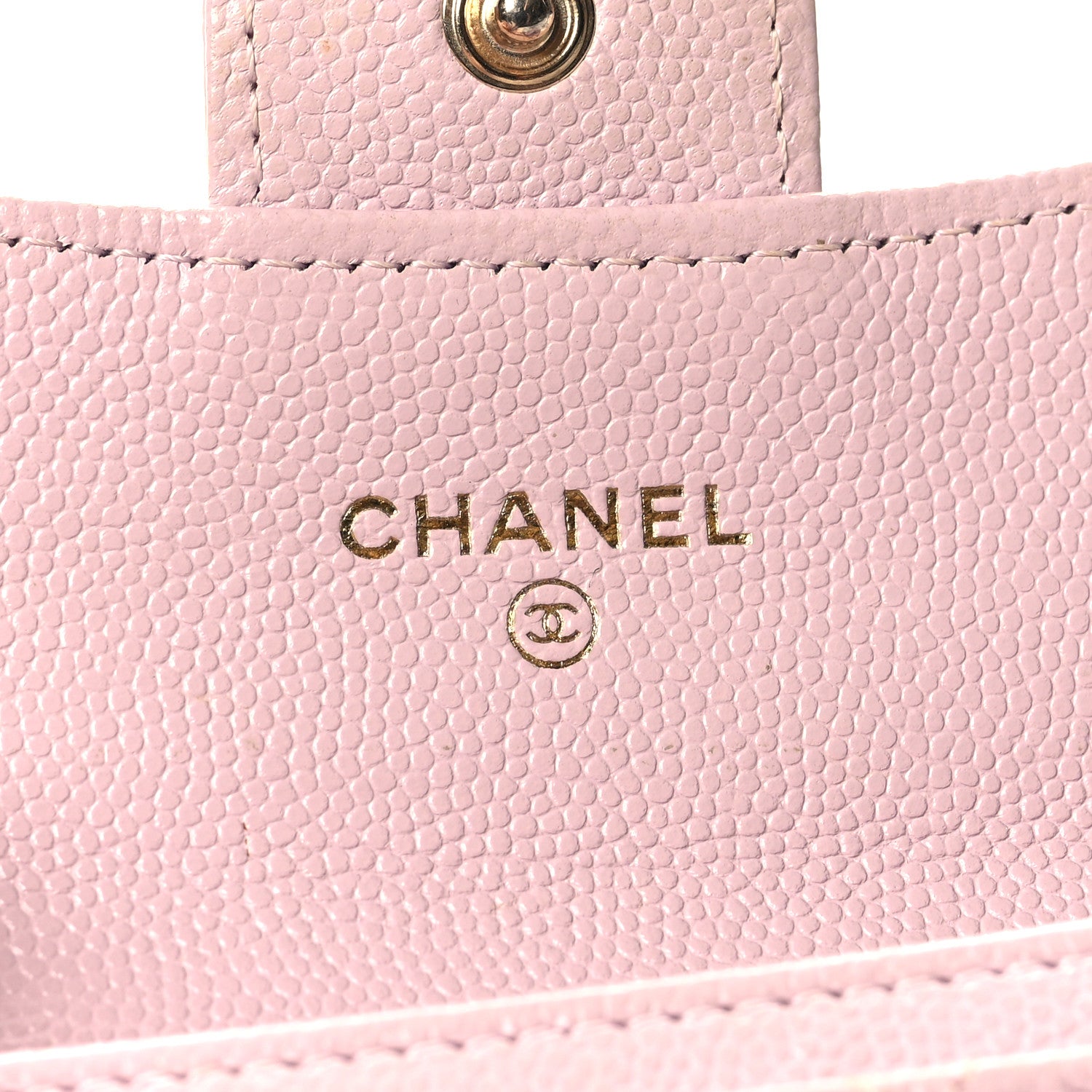 Chanel Caviar Quilted Flap Card Holder Wallet Light Pink 6 of 9