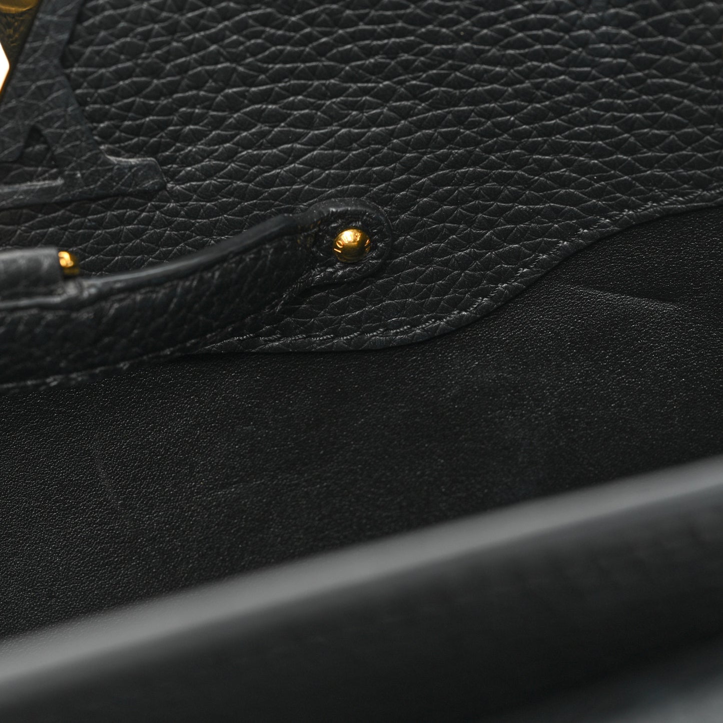 Taurillon Metallic Flowers Capucines PM Black