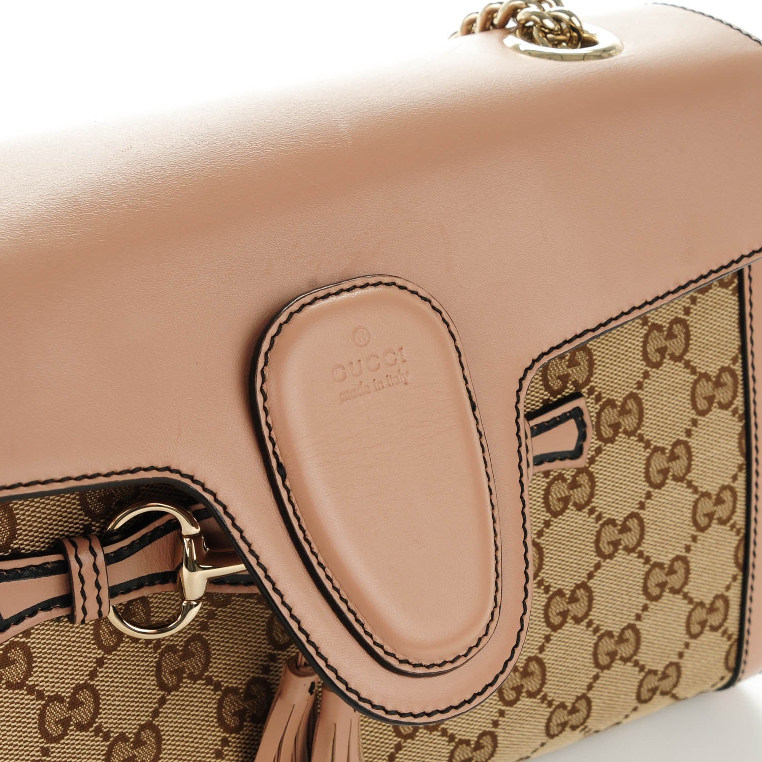 Gucci Monogram Medium Emily Chain Shoulder Bag Light Pink 8 of 8