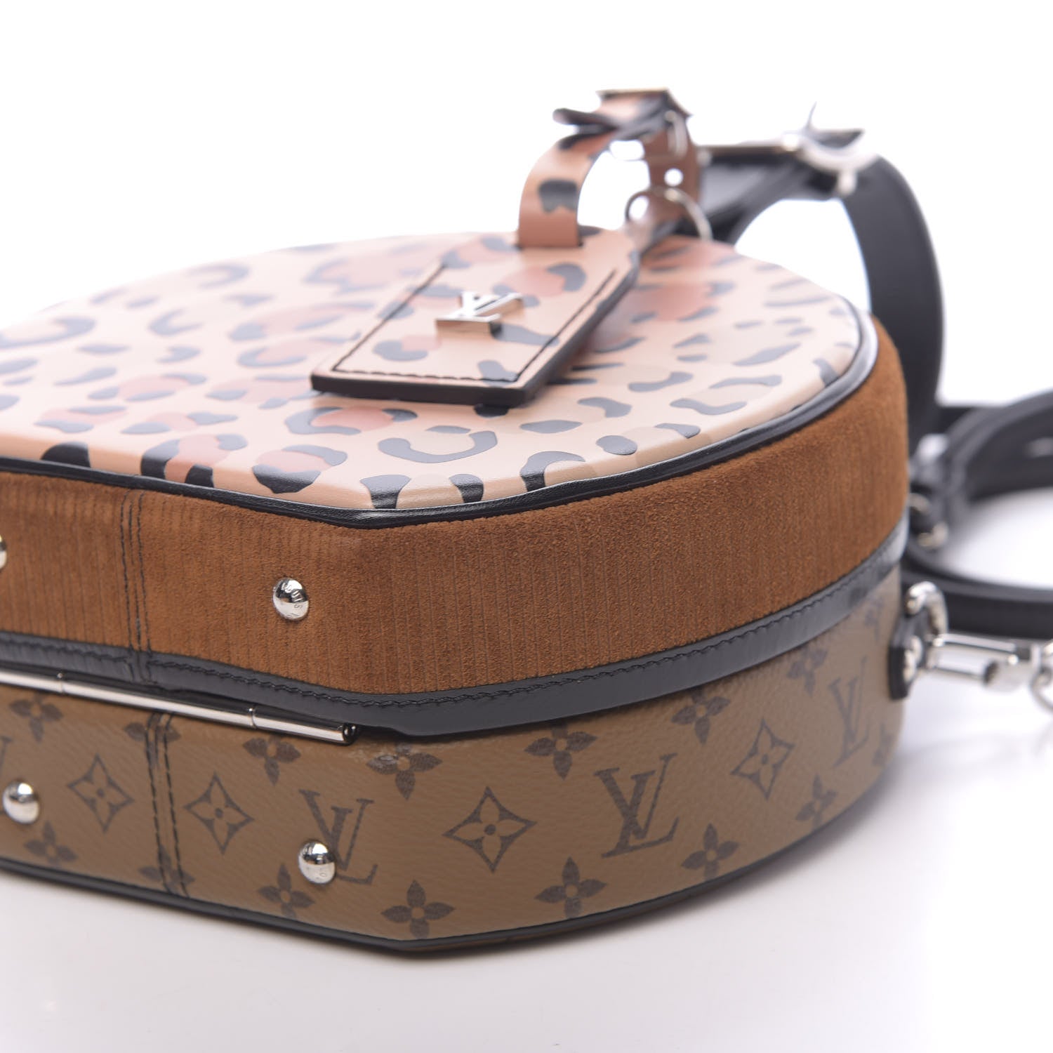 Louis Vuitton Reverse Monogram Leopard Petite Boite Chapeau 7 of 8