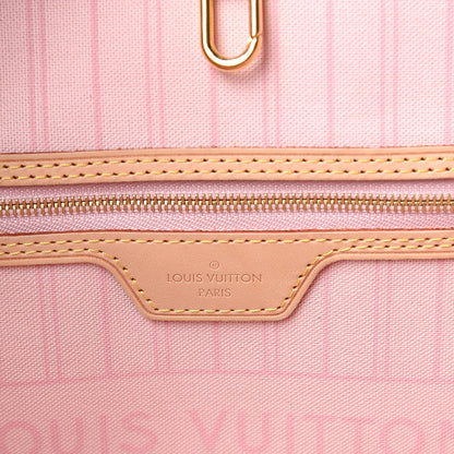 Louis Vuitton Damier Azur Neo Neverfull MM Rose Ballerine 7 of 13