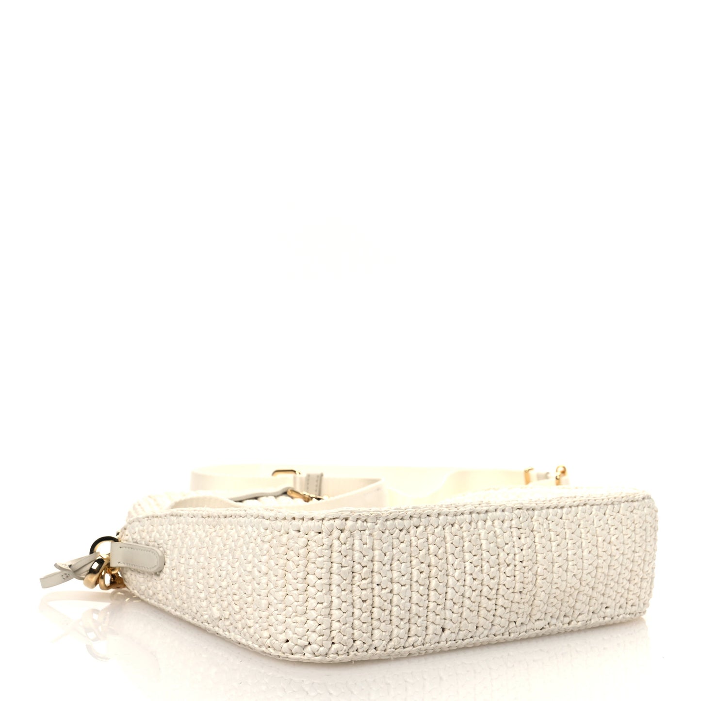 Yarn Raffia Effect Crochet Re-Edition 2005 Shoulder Bag White