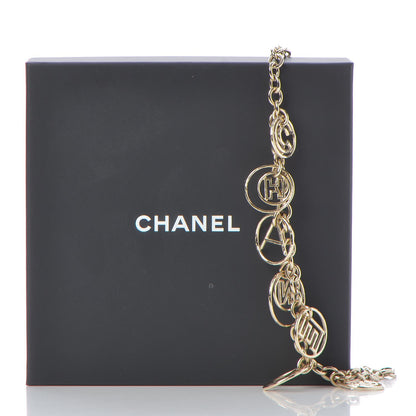 Chanel Hoop Cuba Logo Necklace Gold 5 of 5