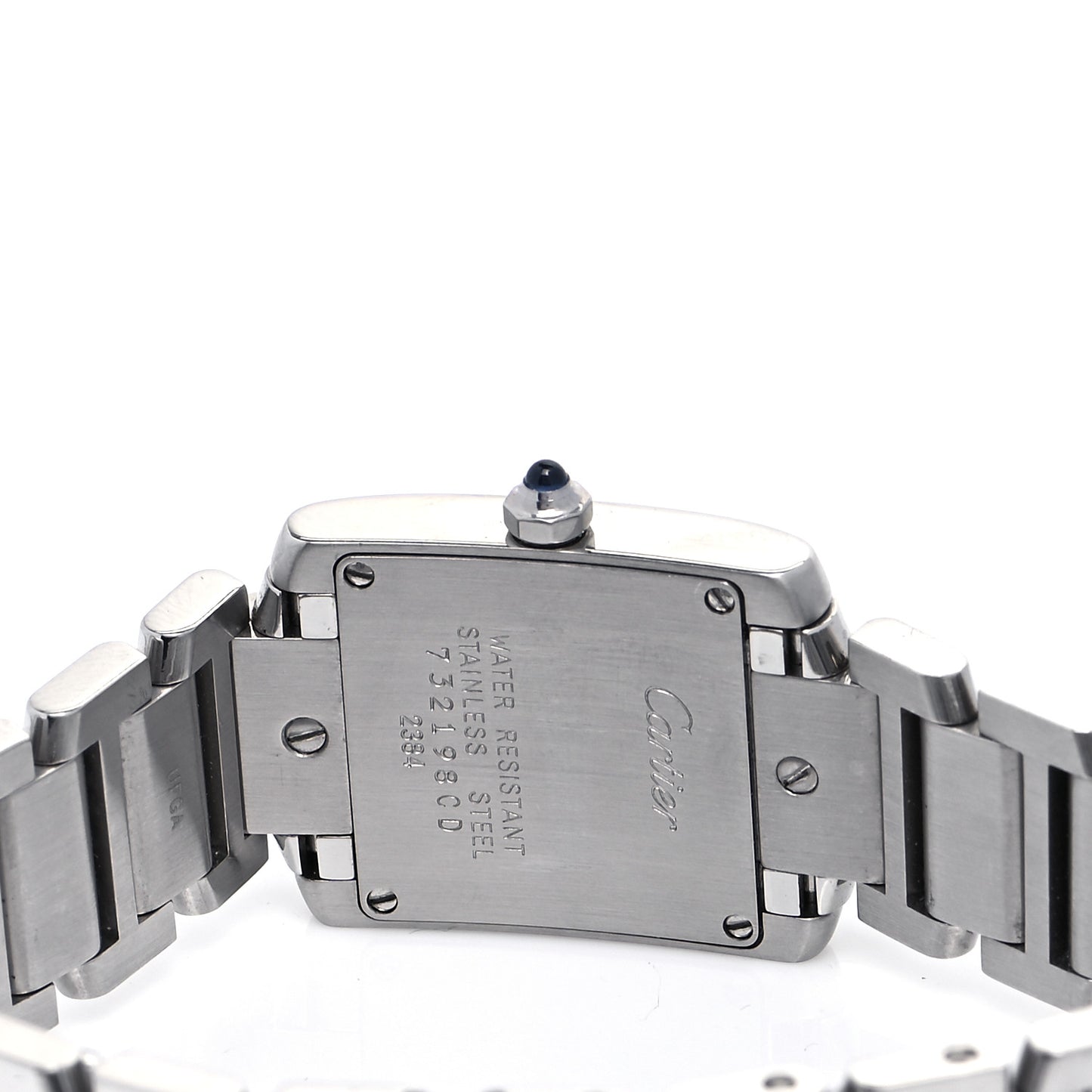 Stainless Steel 20mm Tank Francaise Quartz Watch