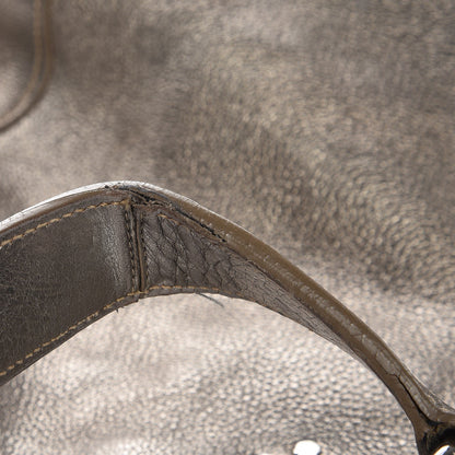 Prada Metallic Vitello Daino Side Pocket Hobo Gold 10 of 10