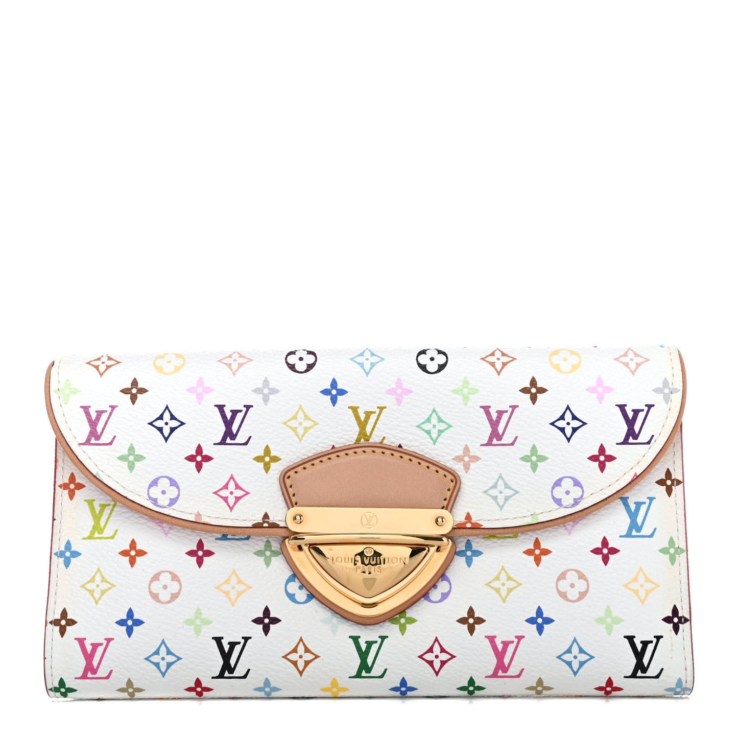 Monogram Multicolor Eugenie Wallet White Litchi