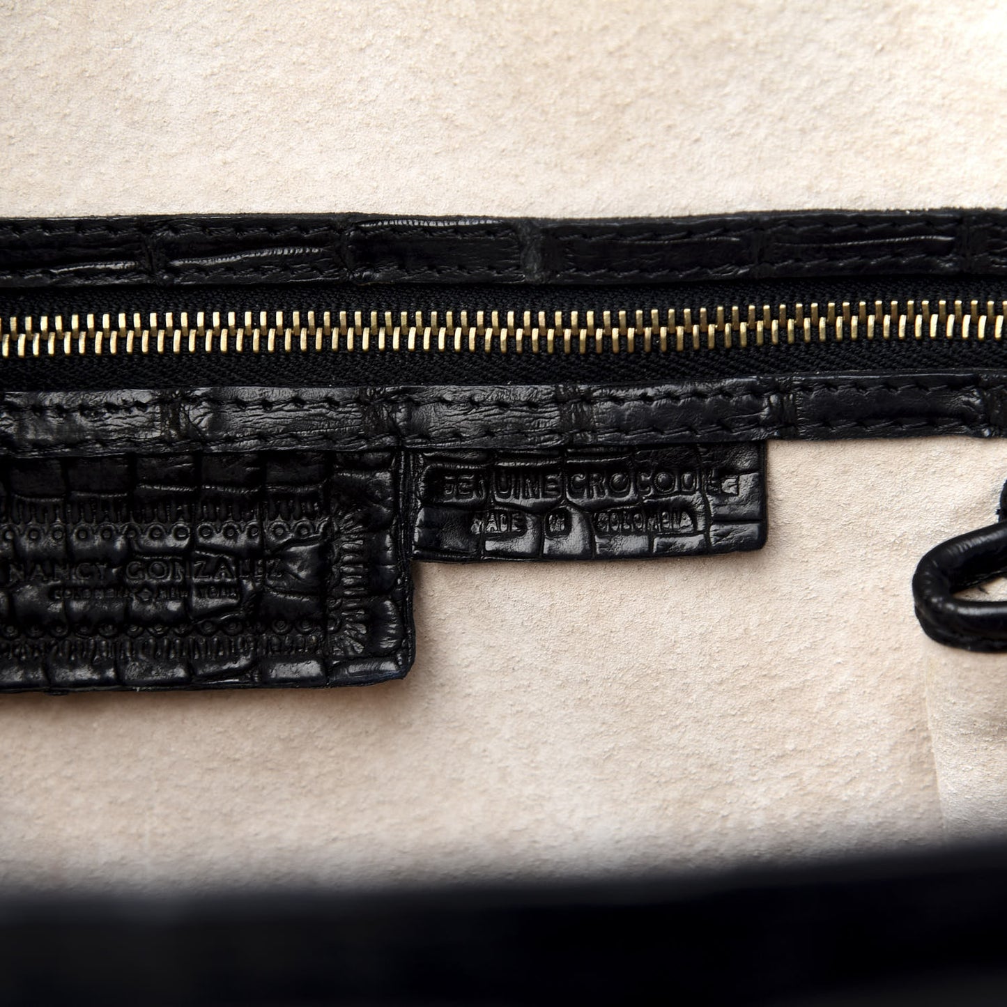 Crocodile Tote Black