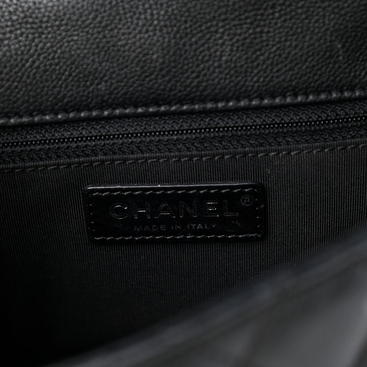 Calfskin Quilted Small Frame In Chain Flap Black