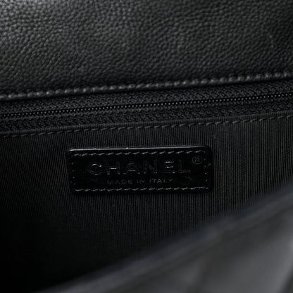 Chanel Calfskin Quilted Small Frame In Chain Flap Black 6 of 10