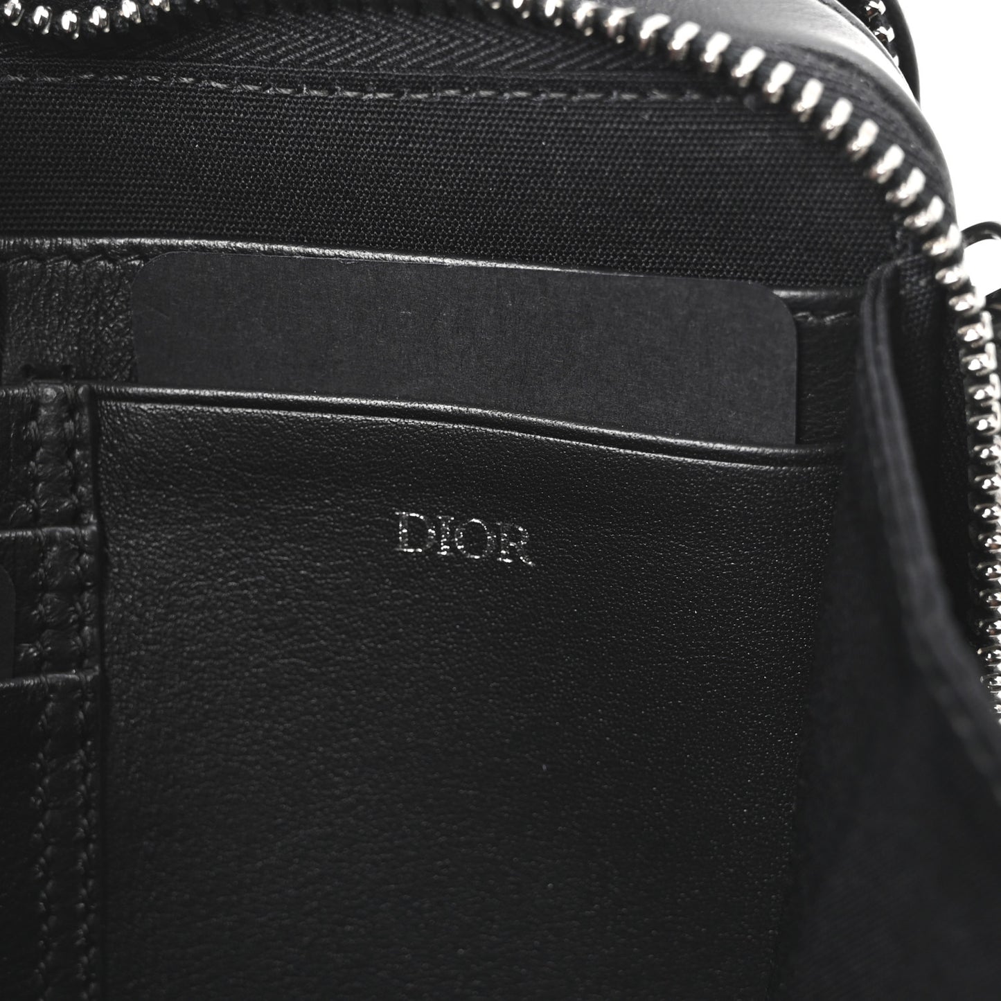 Coated Canvas CD Diamond Messenger Pouch Black