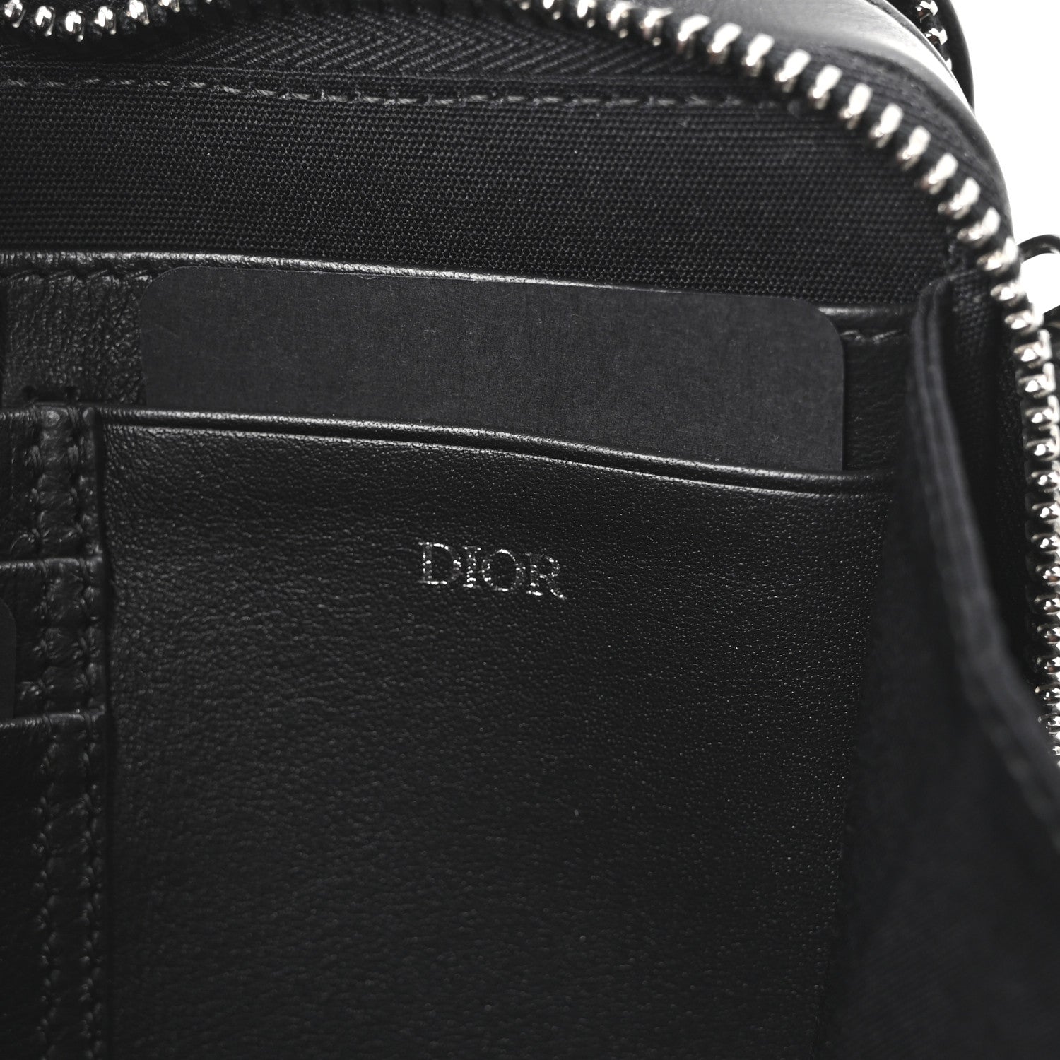 Christian Dior Coated Canvas CD Diamond Messenger Pouch Black 6 of 9