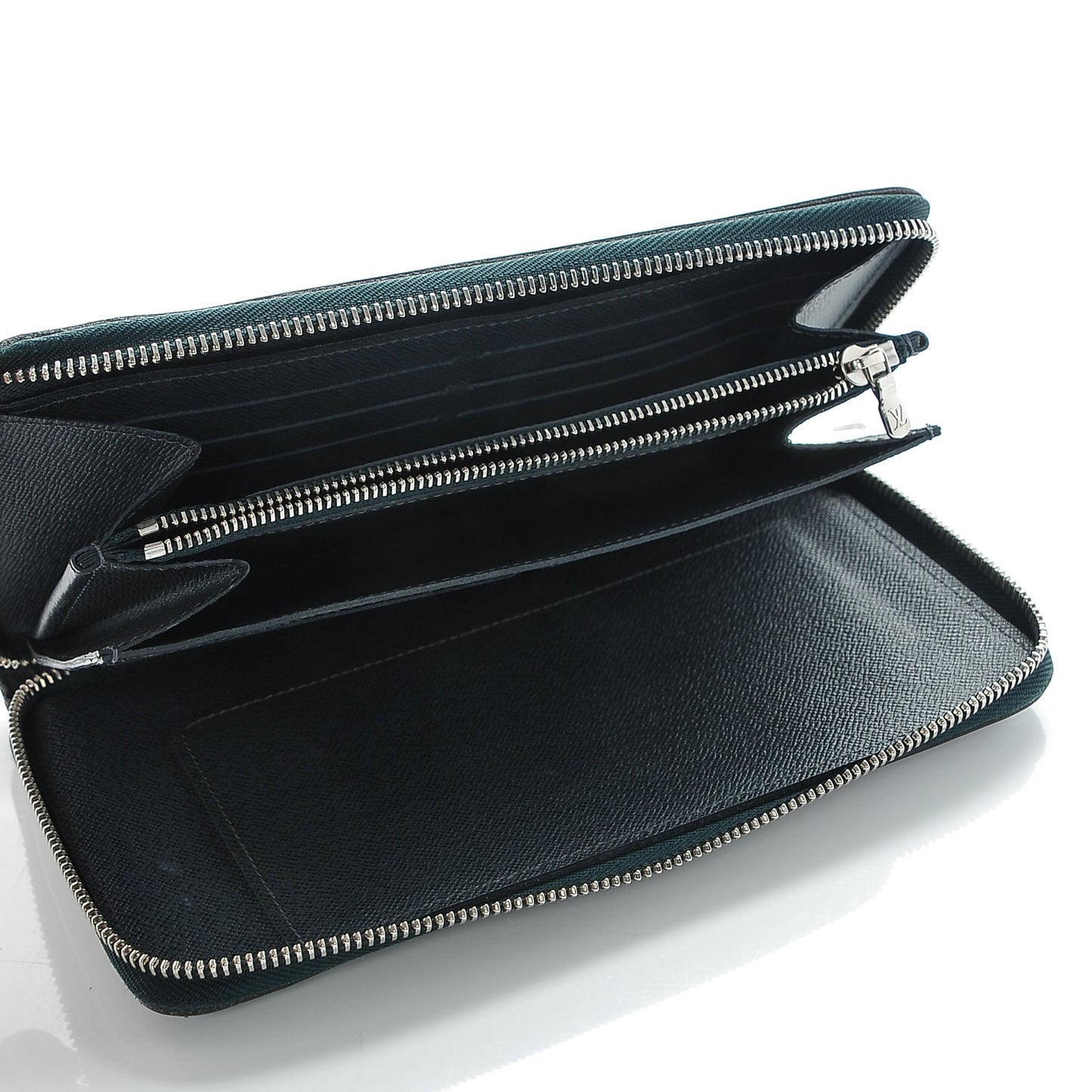 Epi Zippy Organizer Wallet Vert Anglais