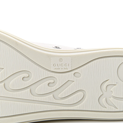 Gucci Calfskin Miro Soft Womens Lace Up Sneakers 35 Mystic White 7 of 9
