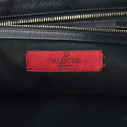 Valentino Garavani Vitello Rockstud Crossbody Tote Black 7 of 15
