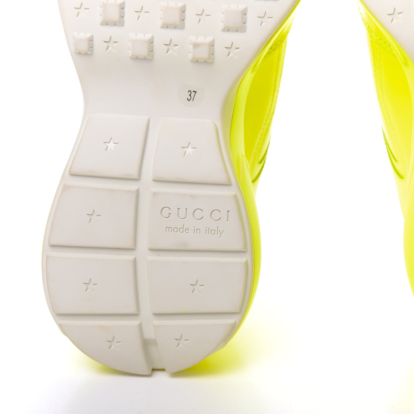 Calfskin Rhyton Sneakers 37 Fluo Yellow