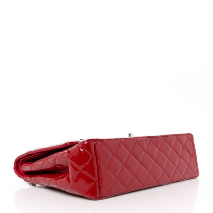 Chanel Patent Quilted Maxi Double Flap Red 4 of 12