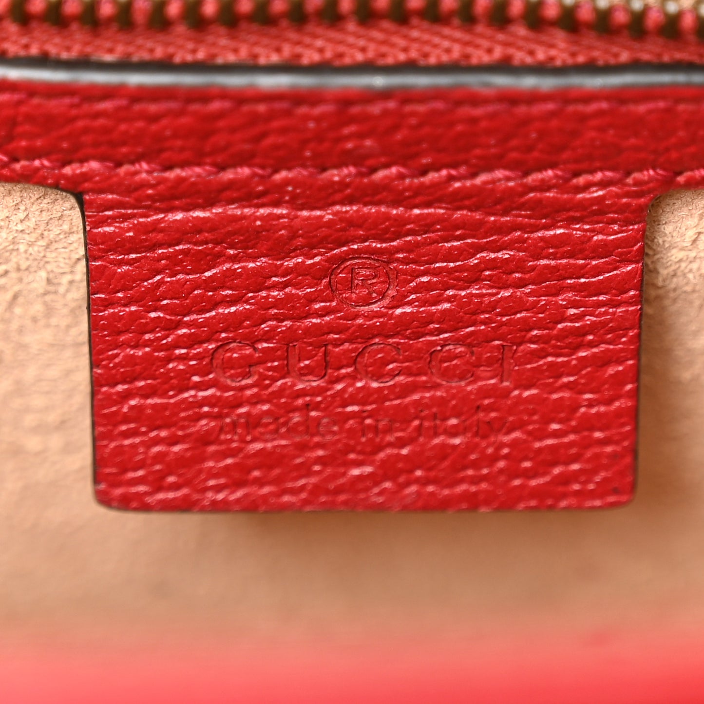 GG Supreme Monogram Small Queen Margaret Top Handle Bag Red