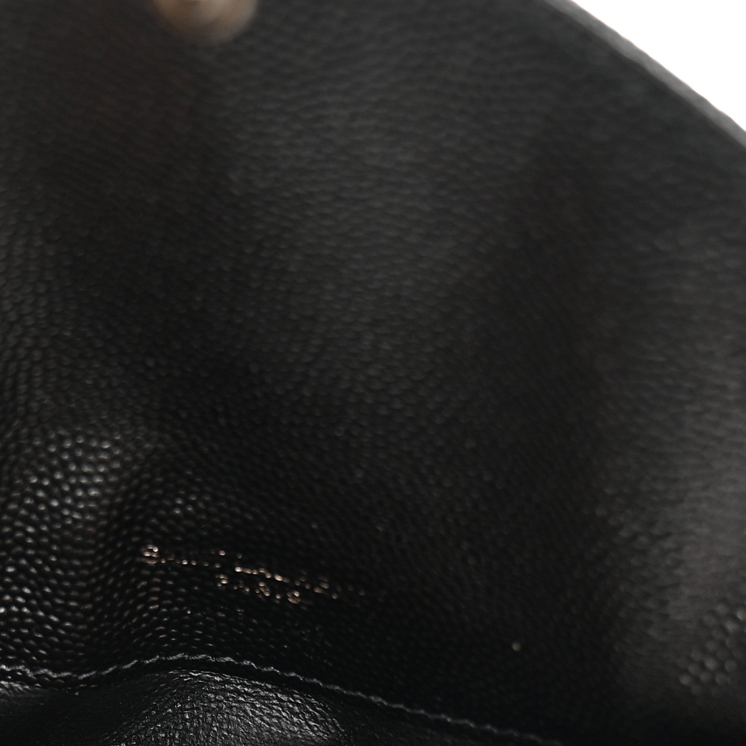 Saint Laurent Grain De Poudre Matelasse Chevron Monochrome Flap Zippered Card Case Black 5 of 7