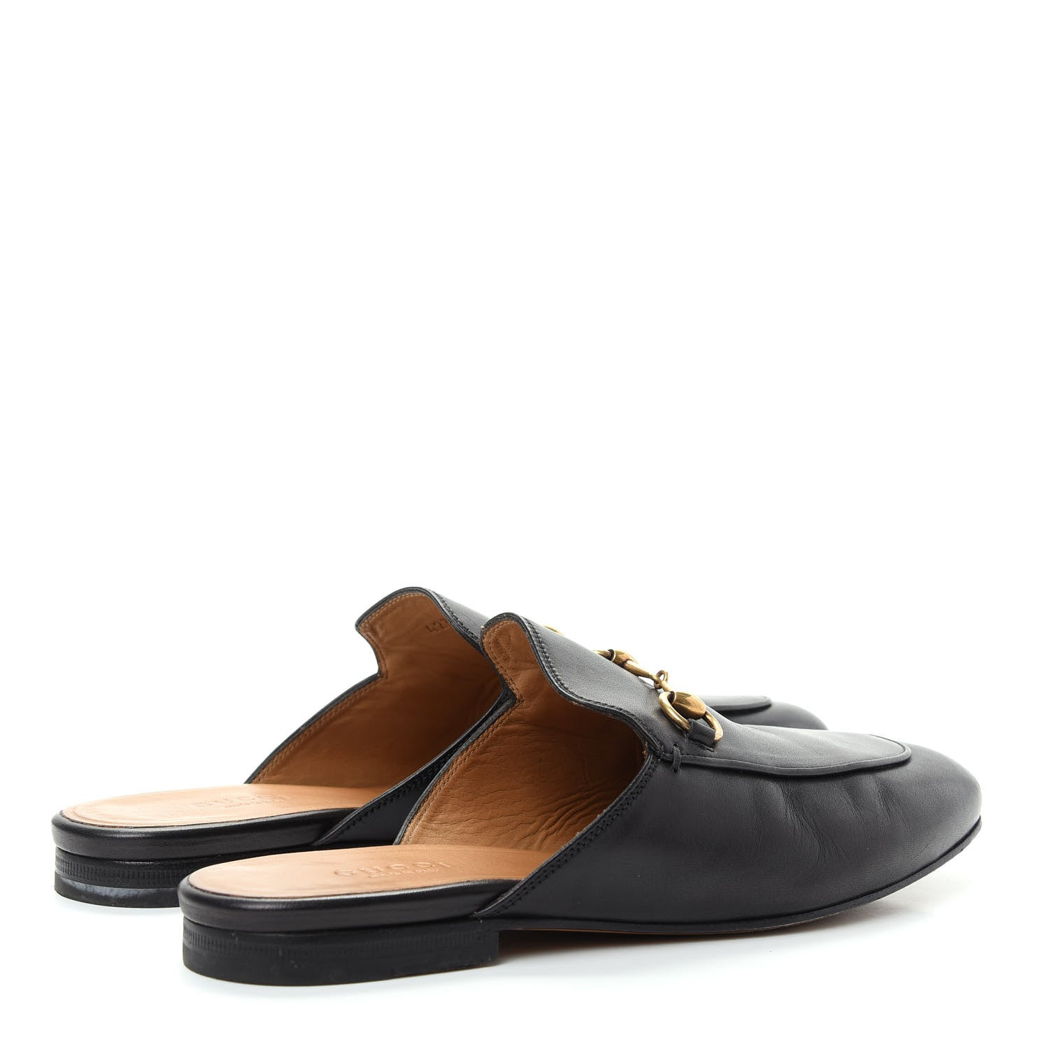 Gucci Calfskin Womens Princetown Slippers 37 Black 4 of 11
