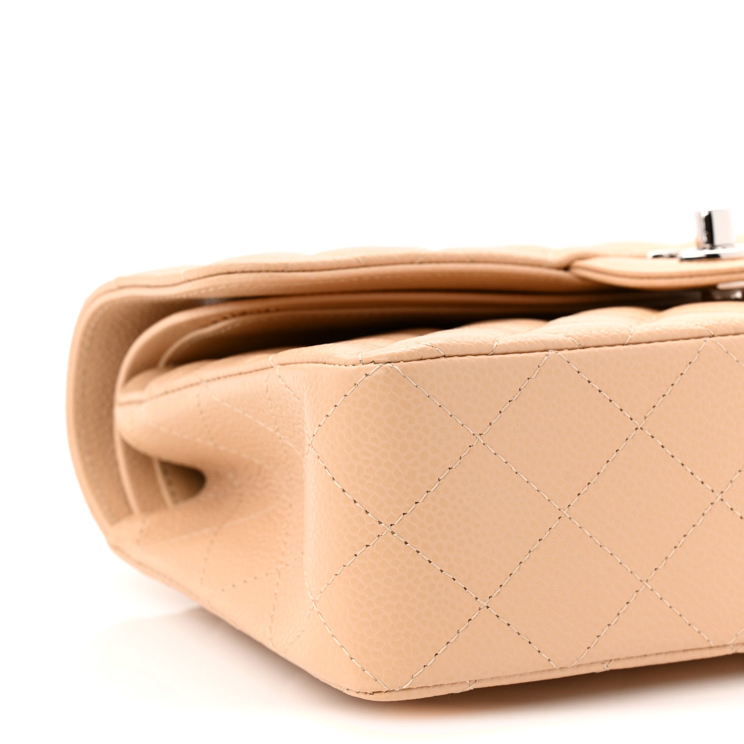 Chanel Caviar Quilted Small Double Flap Beige 9 of 11