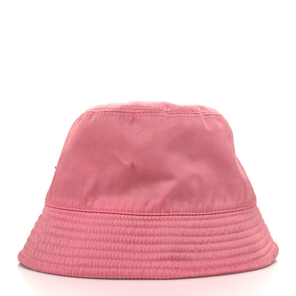 Prada Re-Nylon Metal Triangle Logo Womens Bucket Hat S Rosa 6 of 9