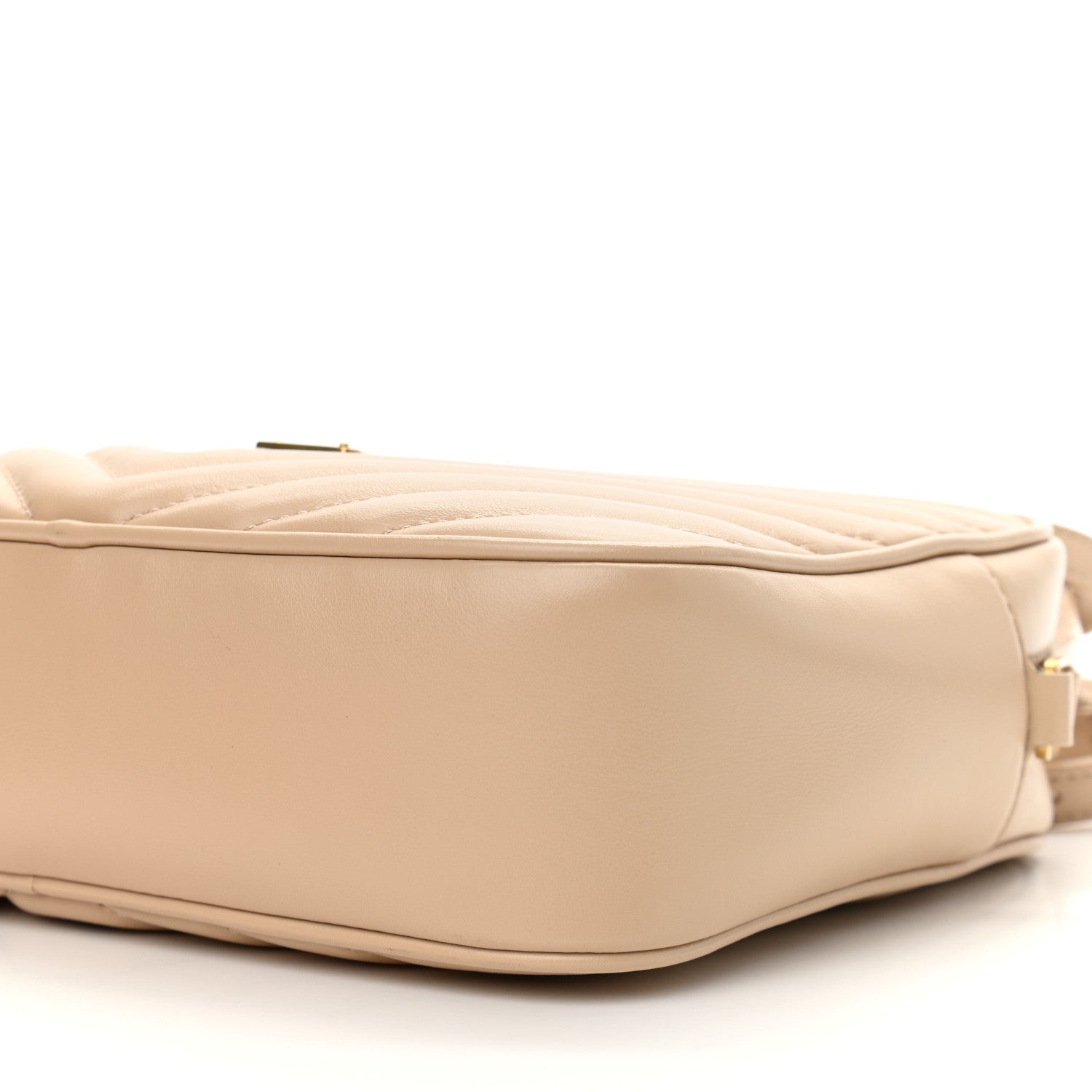 Saint Laurent Calfskin Matelasse Monogram Lou Camera Bag Dark Beige 10 of 10