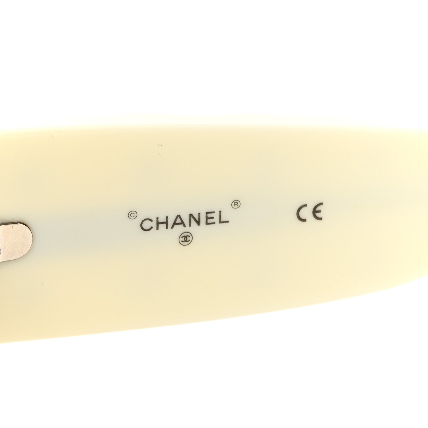 Chanel Acetate Quilted CC Pilot Sunglasses 71465 White Black 6 of 8