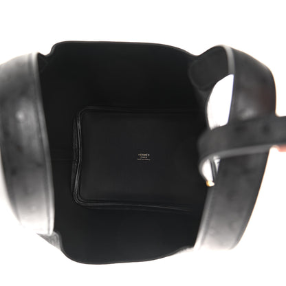 Hermes Ostrich Picotin Lock 18 Black 4 of 8