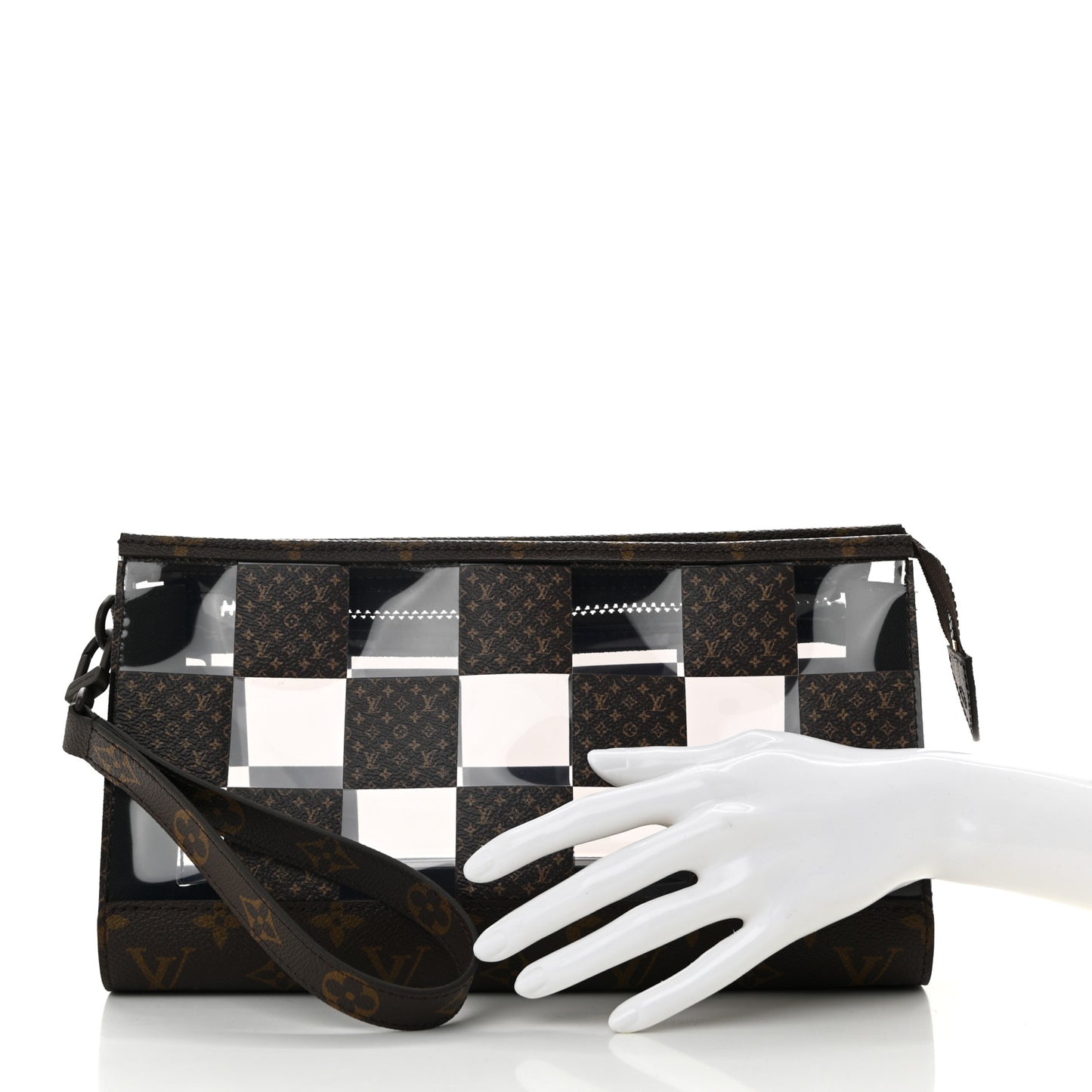 PVC Monogram Chess Standing Pouch