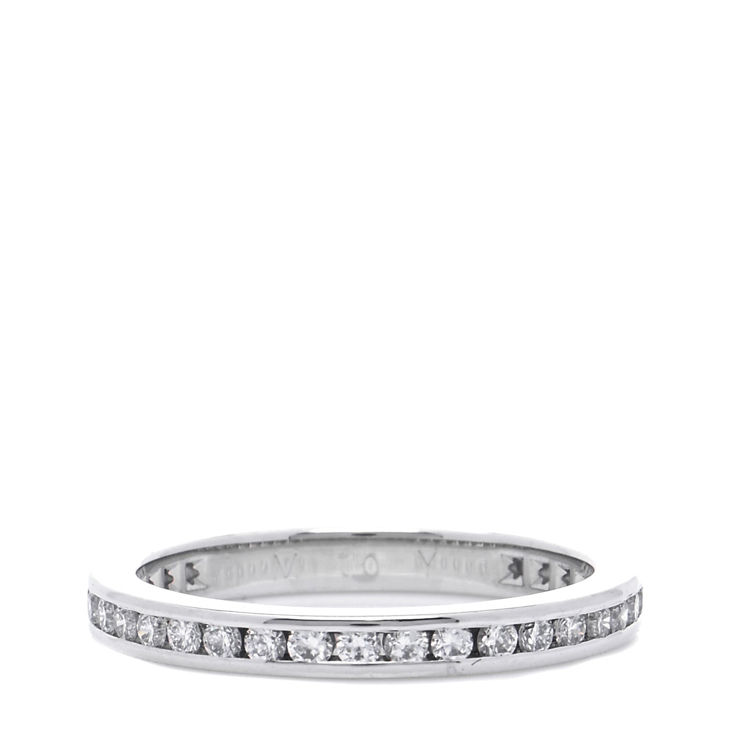 Tiffany Platinum Diamond .54ctw Eternity Band Ring 48 4.5 3 of 6
