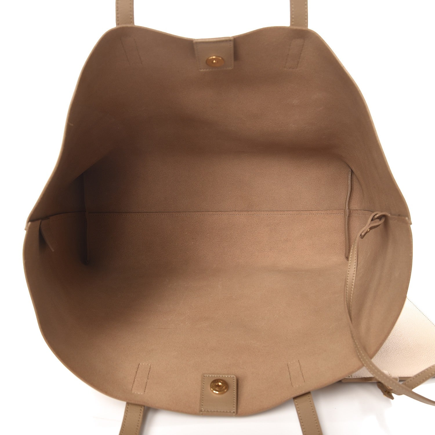 Saint Laurent Calfskin Large Shopping Tote Dark Beige 6 of 13