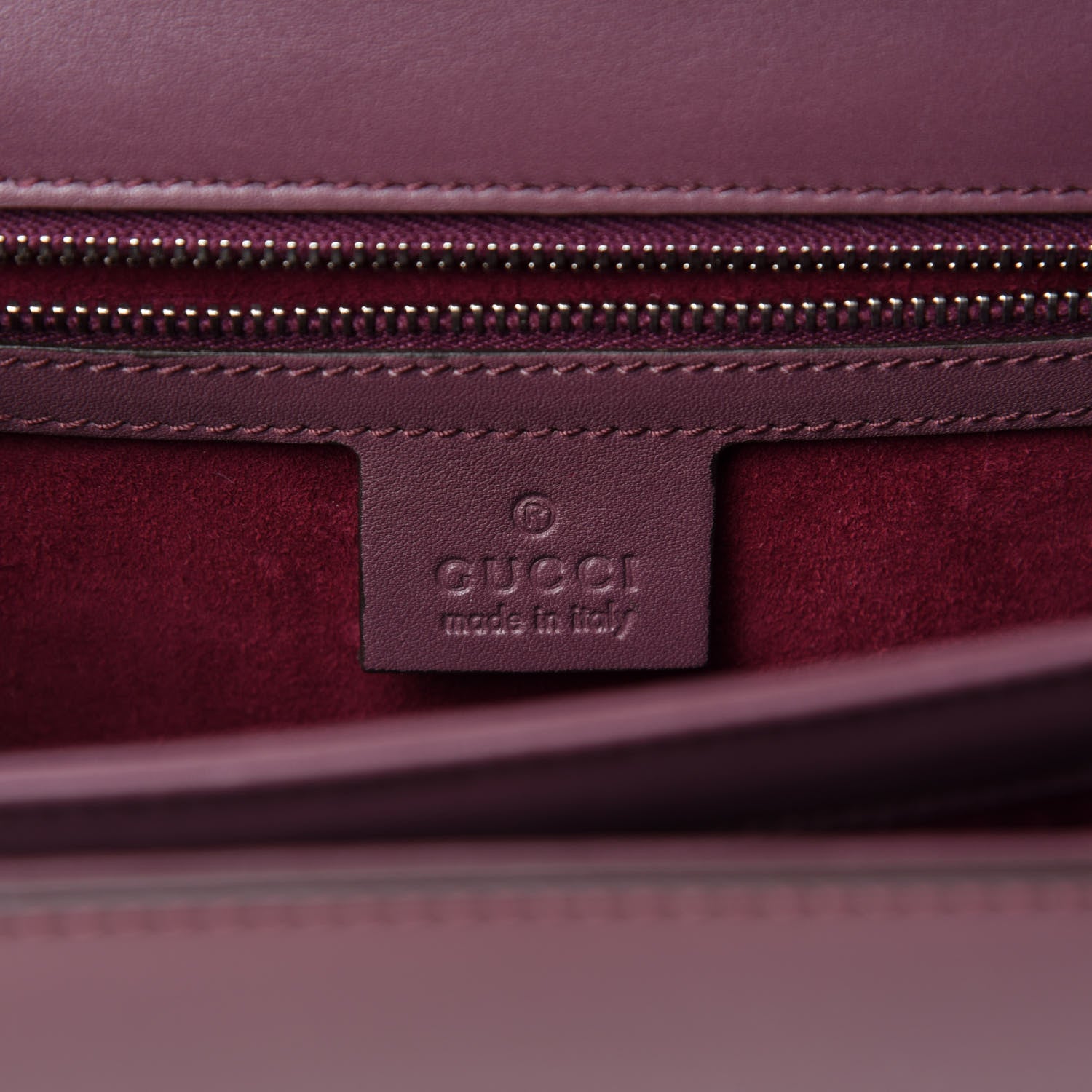 Gucci Regent Calfskin Small Lady Lock Briefcase Clutch Red Orchid 8 of 10