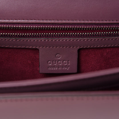 Gucci Regent Calfskin Small Lady Lock Briefcase Clutch Red Orchid 8 of 10